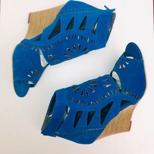 Perforated blue wedges